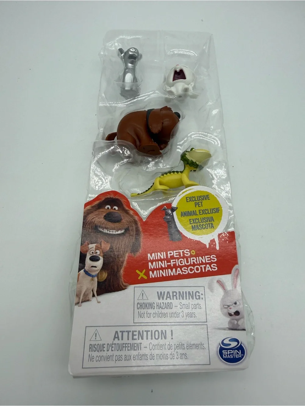 The Secret Life of Pets Mini Figures 4-Pack Silver Metallic Variant Max Snowball